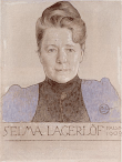 Selma Lagerlöf, målad av Carl Larsson